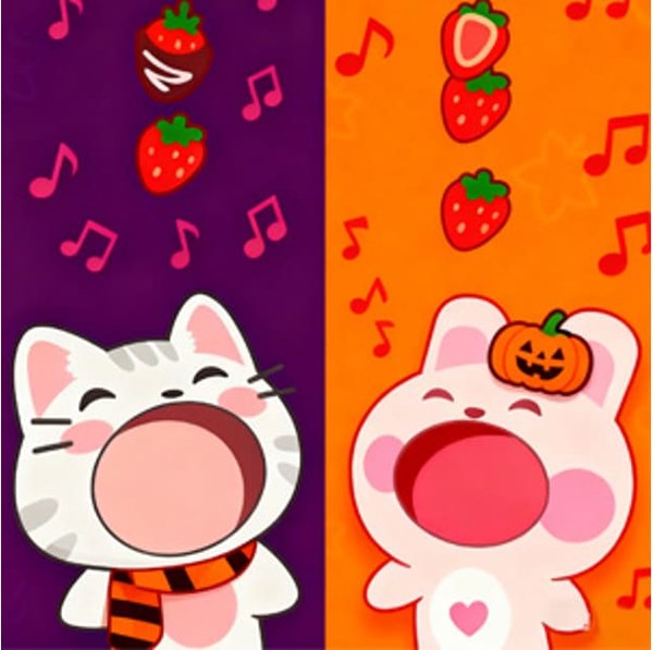 Duet Cats Halloween Cat Music Game