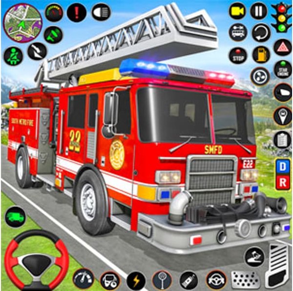 Fire Truck Rescue Driving Online Game
