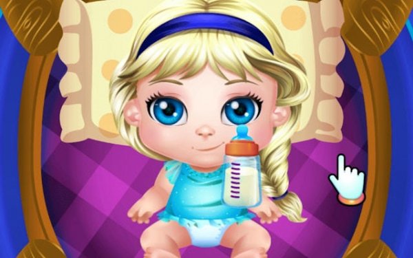 Baby Frozen Fun Day: Disney Princess Baby Care Online Game