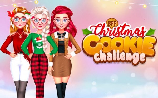 Bff Christmas Cookie Challenge: Princess Baking Party Online Game