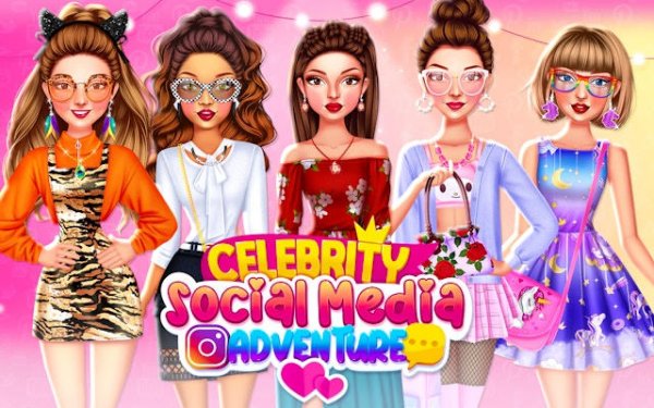 Celebrity Social Media Adventure Fashion Game Online