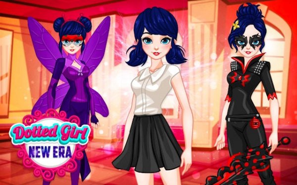 Dotted Girl New Era: Superheroine Dress Up Online Game