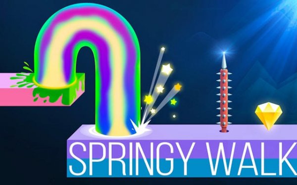 Springy Walk: Slinky Adventure Puzzle Game