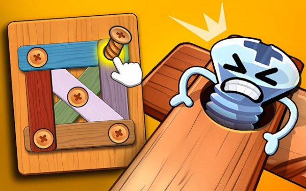 Wood Bolts & Nuts: Screw Pin Puzzle Game