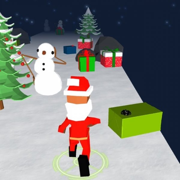 3D Santa Run Online Game